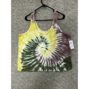 Old Navy Tie Dye Lightweight Textured-Knit Lounge Tank Top Size Large Tall